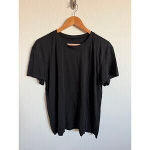 Lululemon Womens Black workout Top Size 14 XL Athlesuire